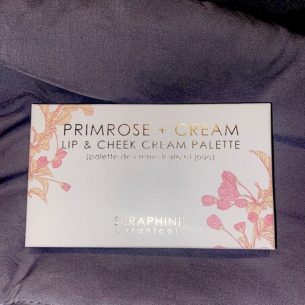 Seraphine Botanicals PRIMEROSE+CREAM Lip & Cheek Cream Palette 0.42oz Full Size